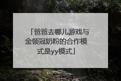 爸爸去哪儿游戏与金领冠奶粉的合作模式是yy模式