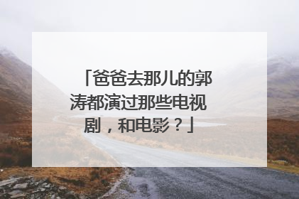 爸爸去那儿的郭涛都演过那些电视剧，和电影？