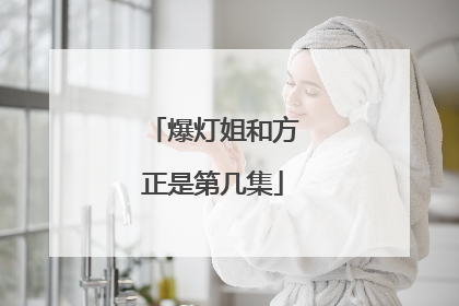 爆灯姐和方正是第几集