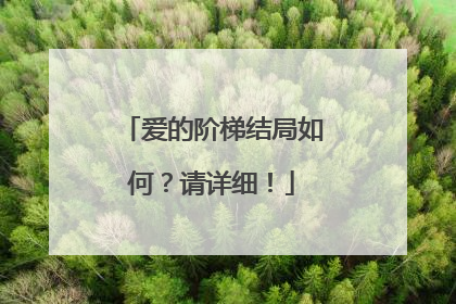 爱的阶梯结局如何?请详细!