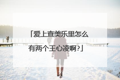 爱上查美乐里怎么有两个王心凌啊?