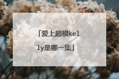 爱上超模kelly是哪一集