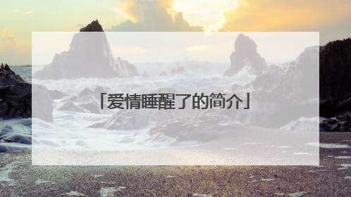 爱情睡醒了的简介