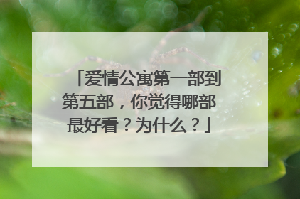 爱情公寓第一部到第五部，你觉得哪部最好看？为什么？