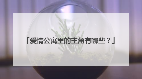 爱情公寓里的主角有哪些？