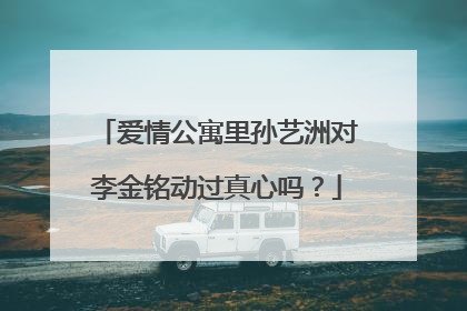 爱情公寓里孙艺洲对李金铭动过真心吗？
