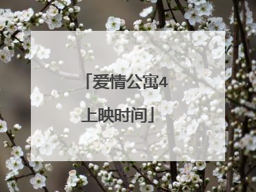 爱情公寓4上映时间