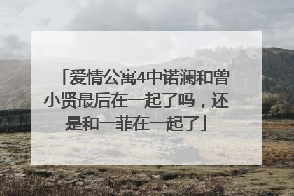 爱情公寓4中诺澜和曾小贤最后在一起了吗,还是和一菲在一起了