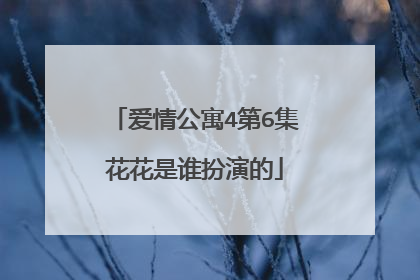 爱情公寓4第6集花花是谁扮演的