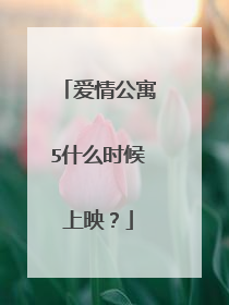 爱情公寓5什么时候上映？