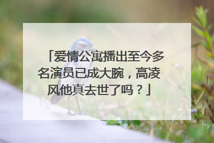 爱情公寓播出至今多名演员已成大腕，高凌风他真去世了吗？