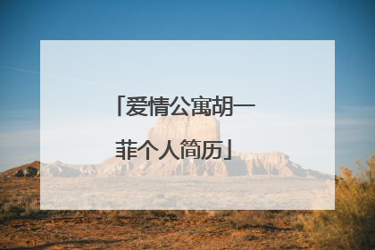 爱情公寓胡一菲个人简历