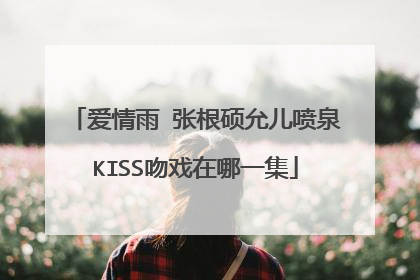 爱情雨 张根硕允儿喷泉KISS吻戏在哪一集