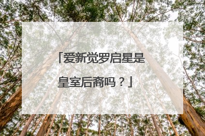 爱新觉罗启星是皇室后裔吗？