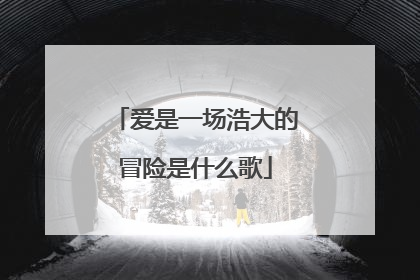 爱是一场浩大的冒险是什么歌