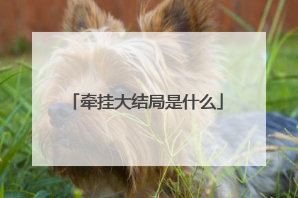 牵挂大结局是什么