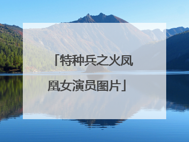 特种兵之火凤凰女演员图片