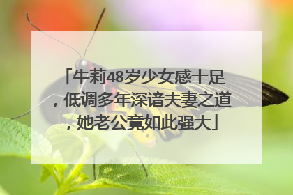 牛莉48岁少女感十足，低调多年深谙夫妻之道，她老公竟如此强大