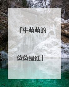 牛萌萌的爸爸是谁