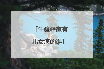 牛骏峰家有儿女演的谁
