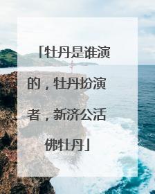 牡丹是谁演的，牡丹扮演者，新济公活佛牡丹