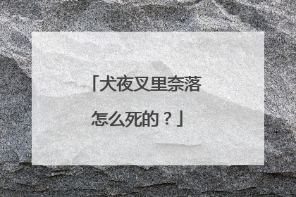 犬夜叉里奈落怎么死的？