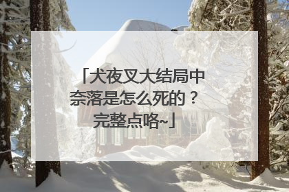 犬夜叉大结局中奈落是怎么死的？完整点咯~