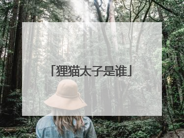 狸猫太子是谁