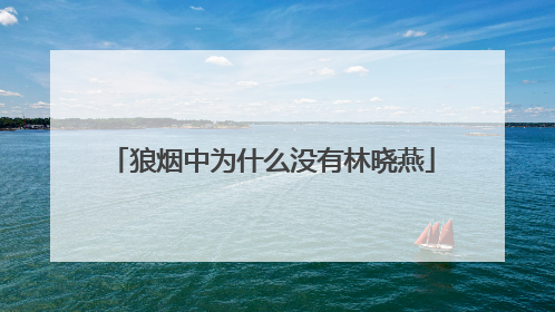 狼烟中为什么没有林晓燕