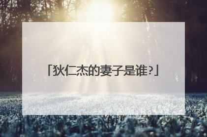 狄仁杰的妻子是谁?