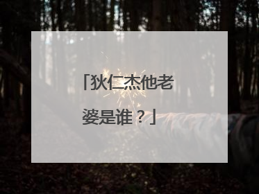 狄仁杰他老婆是谁?