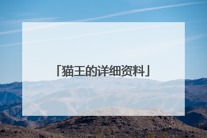 猫王的详细资料