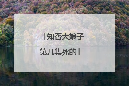 知否大娘子第几集死的