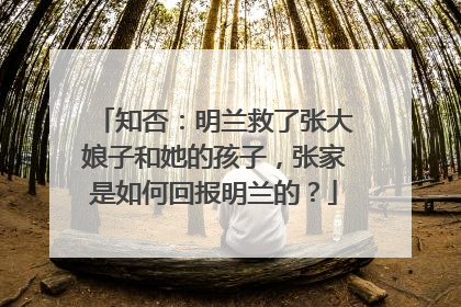 知否:明兰救了张大娘子和她的孩子,张家是如何回报明兰的?