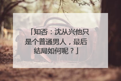 知否:沈从兴他只是个普通男人,最后结局如何呢?