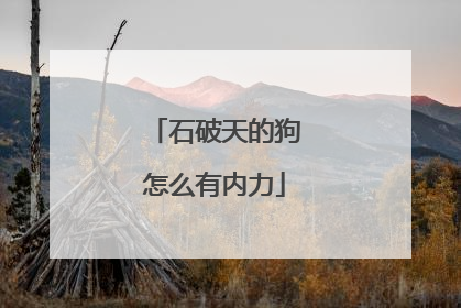 石破天的狗怎么有内力