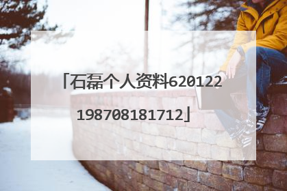 石磊个人资料620122198708181712