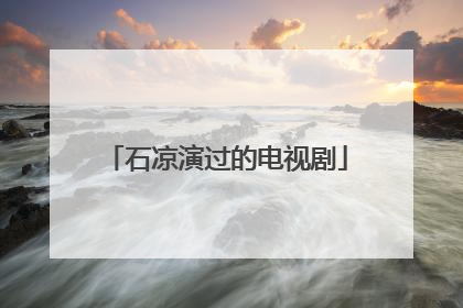 石凉演过的电视剧