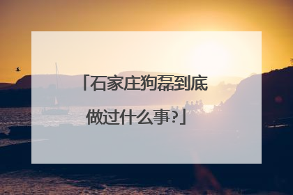 石家庄狗磊到底做过什么事?