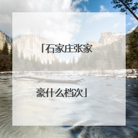 石家庄张家豪什么档次