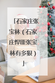 石家庄张宝林(石家庄悍匪张宝林有多狠)