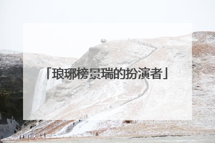 琅琊榜景瑞的扮演者