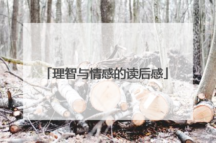 理智与情感的读后感
