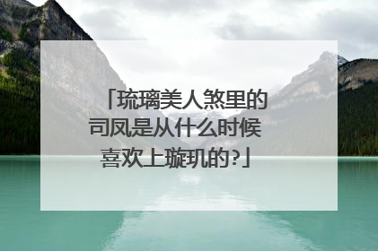 琉璃美人煞里的司凤是从什么时候喜欢上璇玑的?