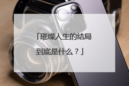 璀璨人生的结局到底是什么?