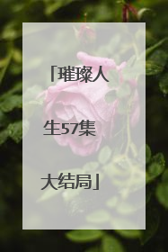 璀璨人生57集大结局