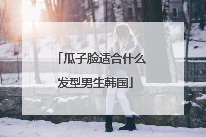 瓜子脸适合什么发型男生韩国