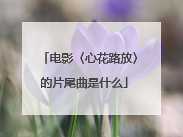 电影〈心花路放〉的片尾曲是什么