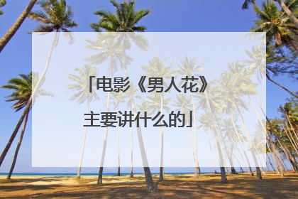 电影《男人花》主要讲什么的