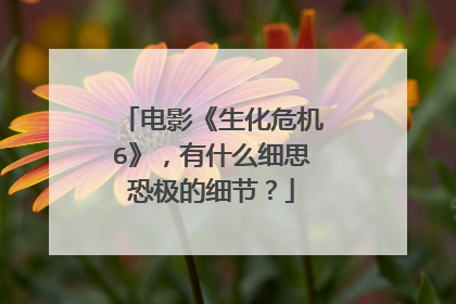电影《生化危机6》,有什么细思恐极的细节?